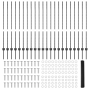 Postes de Valla 22 pcs U-Channel Gris 120 cm Acero | Foro24.es | Tu tienda online para hogar, jardín y más Foro24.es