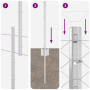 Postes de Cerca 10 pcs U-Channel 120 cm Acero Galvanizado | Foro24.es | Tu tienda online para hogar, jardín y más Foro24.es