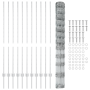 Postes de Cerca  22 pcs U-Channel 140 cm de Acero Galvanizado | Foro24.es | Tu tienda online para hogar, jardín y más Foro24.es