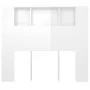 Glänzend weißes Kopfteilmöbel 120x18,5x102,5 cm von vidaXL, Kopf- und Fußteile - Ref: Foro24-811922, Preis: 62,96 €, Rabatt: %
