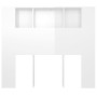 Glänzend weißes Kopfteilmöbel 120x18,5x102,5 cm von vidaXL, Kopf- und Fußteile - Ref: Foro24-811922, Preis: 63,82 €, Rabatt: %