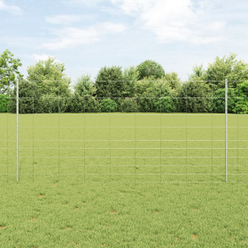 Postes de Cerca 22 pcs U-Channel 120 cm Acero