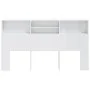Glänzend weißes Kopfteilmöbel 180x19x103,5 cm von vidaXL, Kopf- und Fußteile - Ref: Foro24-811886, Preis: 67,00 €, Rabatt: %
