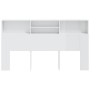 Mueble cabecero blanco brillante 180x19x103,5 cm de vidaXL, Cabeceros y pies de cama - Ref: Foro24-811886, Precio: 67,46 €, D...