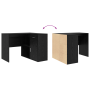 Escritorio en Esquina Roble Negro 102x88x75 cm Madera de Calidad de , Escritorios - Ref: Foro24-3337274, Precio: 149,25 €, De...