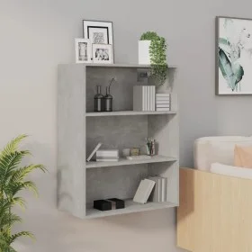 Concrete gray wall-mounted hanging cabinet 69.5x32.5x90 cm by vidaXL, Sideboards - Ref: Foro24-812316, Price: 56,82 €, Discou...