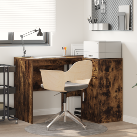 Escritorio de Esquina Ahumado 102x88x75 cm Madera de Calidad de , Escritorios - Ref: Foro24-3337277, Precio: 140,97 €, Descue...