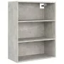 Armario colgante de pared gris hormigón 69,5x32,5x90 cm de vidaXL, Aparadores - Ref: Foro24-812316, Precio: 56,52 €, Descuent...