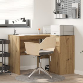 Escritorio Esquina de Roble Artesanal 102x88x75 cm Madera Compuesta de , Escritorios - Ref: Foro24-3337280, Precio: 140,97 €,...