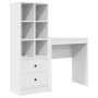 Escritorio con Almacenamiento de Madera Elaborada Blanca | Foro24.es | Tu tienda online para hogar, jardín y más Foro24.es