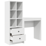 Escritorio con Almacenamiento de Madera Elaborada Blanca | Foro24.es | Tu tienda online para hogar, jardín y más Foro24.es