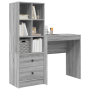 Escritorio con Almacenamiento Gris Sonoma Madera Elaborada | Foro24.es | Tu tienda online para hogar, jardín y más Foro24.es