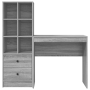 Escritorio con Almacenamiento Gris Sonoma Madera Elaborada | Foro24.es | Tu tienda online para hogar, jardín y más Foro24.es
