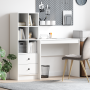 Escritorio con Almacenamiento en Madera Blanca | Foro24.es | Tu tienda online para hogar, jardín y más Foro24.es
