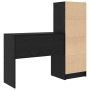 Escritorio con Almacenamiento Roble Negro Madera Elaborada | Foro24.es | Tu tienda online para hogar, jardín y más Foro24.es