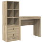 Escritorio con almacenamiento roble sonoma madera elaborada | Foro24.es | Tu tienda online para hogar, jardín y más Foro24.es