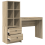 Escritorio con almacenamiento roble sonoma madera elaborada | Foro24.es | Tu tienda online para hogar, jardín y más Foro24.es
