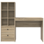 Escritorio con almacenamiento roble sonoma madera elaborada | Foro24.es | Tu tienda online para hogar, jardín y más Foro24.es