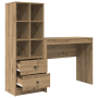 Escritorio con Almacenamiento Roble Artesanal Madera Elaborada | Foro24.es | Tu tienda online para hogar, jardín y más Foro24.es