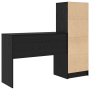 Escritorio con Almacenamiento Roble Negro Madera Elaborada | Foro24.es | Tu tienda online para hogar, jardín y más Foro24.es