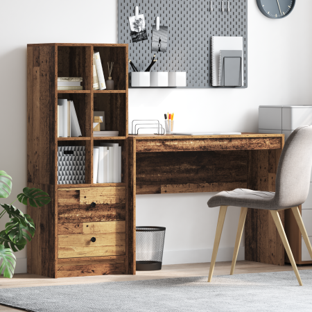 Escritorio con Almacenamiento Madera Vieja Madera Ingenierizada von , Sideboards - Ref: Foro24-3337335, Preis: 146,33 €, Raba...
