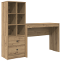 Escritorio con almacenamiento roble artesanal madera elaborada de , Aparadores - Ref: Foro24-3337336, Precio: 146,33 €, Descu...