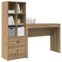 Escritorio con almacenamiento roble artesanal madera elaborada de , Aparadores - Ref: Foro24-3337336, Precio: 146,33 €, Descu...