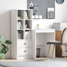 Escritorio con Almacenamiento Blanco de Madera Ingeniería de , Aparadores - Ref: Foro24-3337337, Precio: 149,81 €, Descuento: %