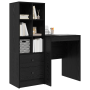 Escritorio con almacenamiento roble negro madera elaborada | Foro24.es | Tu tienda online para hogar, jardín y más Foro24.es