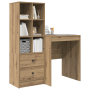 Escritorio con almacenamiento Roble artesanal Madera elaborada | Foro24.es | Tu tienda online para hogar, jardín y más Foro24.es