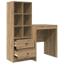 Escritorio con almacenamiento Roble artesanal Madera elaborada | Foro24.es | Tu tienda online para hogar, jardín y más Foro24.es
