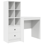 Escritorio de madera de ingeniería blanca con almacenamiento von , Sideboards - Ref: Foro24-3337345, Preis: 152,93 €, Rabatt: %