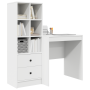 Escritorio de madera de ingeniería blanca con almacenamiento von , Sideboards - Ref: Foro24-3337345, Preis: 152,93 €, Rabatt: %