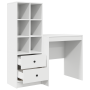 Escritorio de madera de ingeniería blanca con almacenamiento von , Sideboards - Ref: Foro24-3337345, Preis: 152,93 €, Rabatt: %