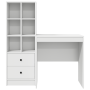 Escritorio de madera de ingeniería blanca con almacenamiento von , Sideboards - Ref: Foro24-3337345, Preis: 152,93 €, Rabatt: %