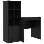 Escritorio con Almacenamiento Roble Negro Madera Elaborada de , Aparadores - Ref: Foro24-3337346, Precio: 157,37 €, Descuento: %