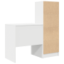 Escritorio de madera de ingeniería blanca con almacenamiento von , Sideboards - Ref: Foro24-3337345, Preis: 152,93 €, Rabatt: %