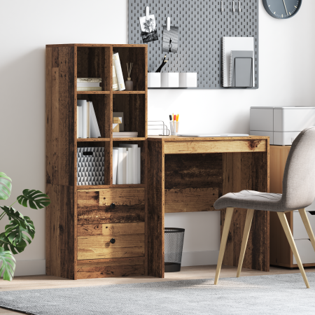 Escritorio con Almacenamiento Madera Vieja Madera Elaborada by , Sideboards - Ref: Foro24-3337351, Price: 148,53 €, Discount: %