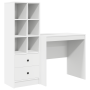 Escritorio  con Almacenamiento Madera Elaborada Blanca | Foro24.es | Tu tienda online para hogar, jardín y más Foro24.es
