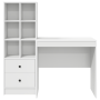 Escritorio  con Almacenamiento Madera Elaborada Blanca | Foro24.es | Tu tienda online para hogar, jardín y más Foro24.es