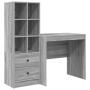 Escritorio  con Almacenamiento Gris Sonoma Madera Elaborada | Foro24.es | Tu tienda online para hogar, jardín y más Foro24.es
