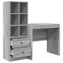Escritorio  con Almacenamiento Gris Sonoma Madera Elaborada | Foro24.es | Tu tienda online para hogar, jardín y más Foro24.es