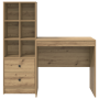 Escritorio  con almacenamiento de roble artesanal y madera elaborada | Foro24.es | Tu tienda online para hogar, jardín y más Foro24.es