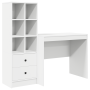 Escritorio con Almacenamiento Blanco Madera Elaborada | Foro24.es | Tu tienda online para hogar, jardín y más Foro24.es