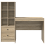 escritorio con almacenamiento roble sonoma madera ingenierizada | Foro24.es | Tu tienda online para hogar, jardín y más Foro24.es