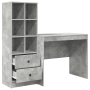 Escritorio con almacenamiento Gris concreto Madera ingenierada | Foro24.es | Tu tienda online para hogar, jardín y más Foro24.es