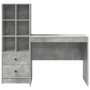 Escritorio con almacenamiento Gris concreto Madera ingenierada | Foro24.es | Tu tienda online para hogar, jardín y más Foro24.es