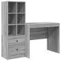 Escritorio con Almacenamiento Gris Sonoma Madera Ingeniada | Foro24.es | Tu tienda online para hogar, jardín y más Foro24.es
