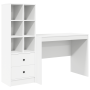 Escritorio Blanco de Madera MDF con Almacenamiento de , Aparadores - Ref: Foro24-3337369, Precio: 167,13 €, Descuento: %