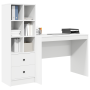Escritorio Blanco de Madera MDF con Almacenamiento de , Aparadores - Ref: Foro24-3337369, Precio: 167,13 €, Descuento: %